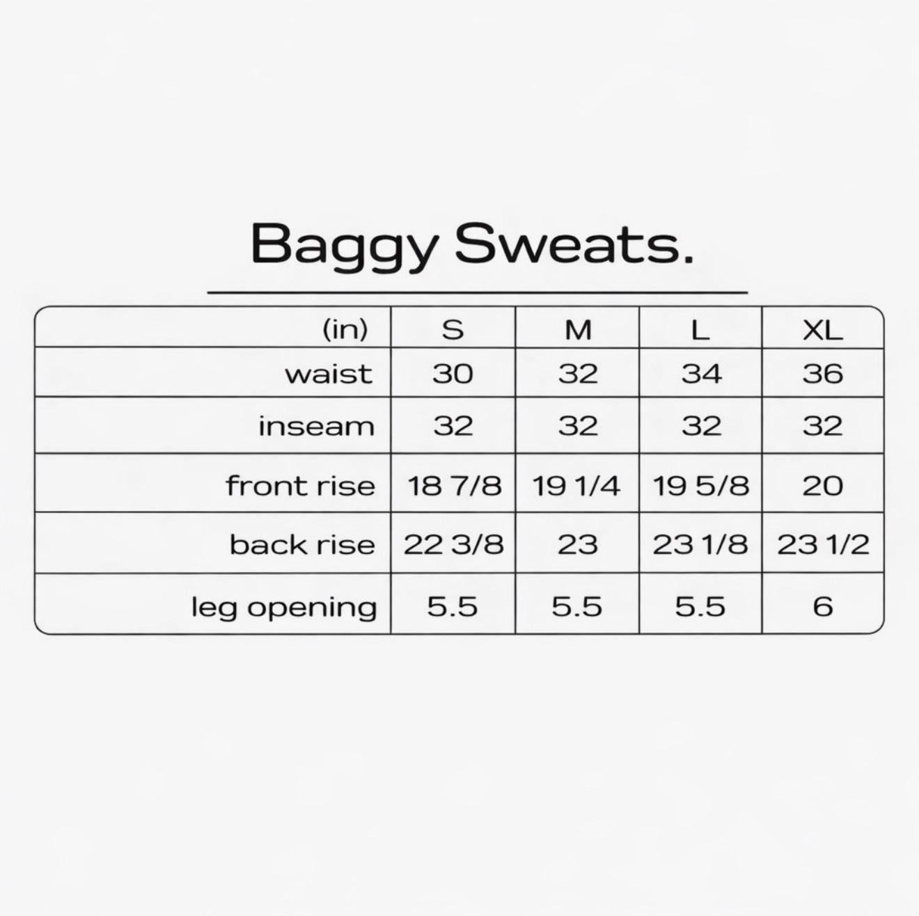 Bootleg Black Baggy Sweats