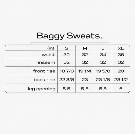 Bootleg Black Baggy Sweats